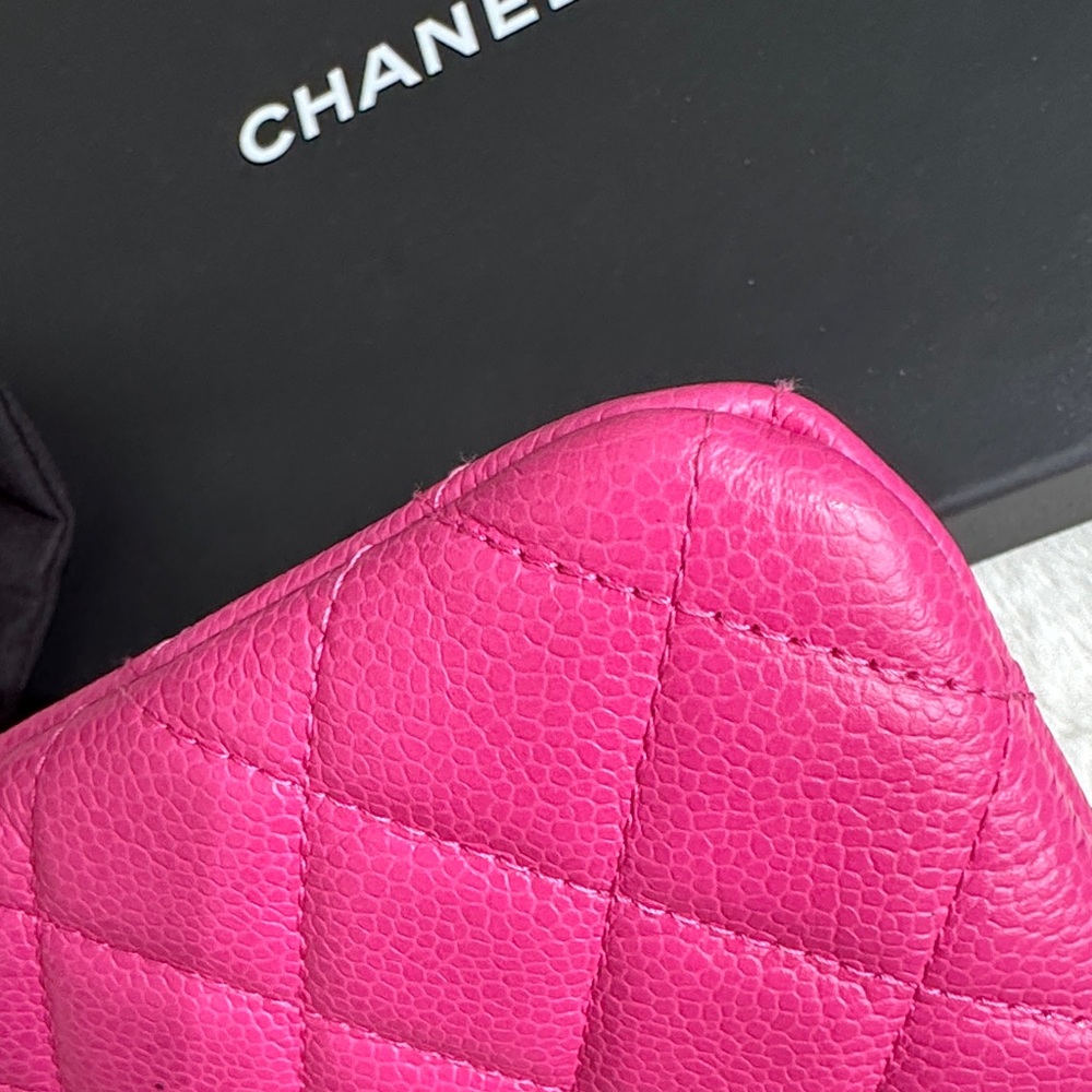 CHANEL Fuchsia Quilted Clutch - Picture 11 of 16